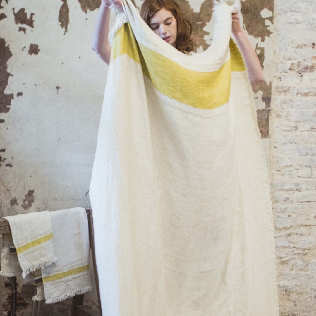 LIBECO The Belgian Towel - Toalha amarela L #2