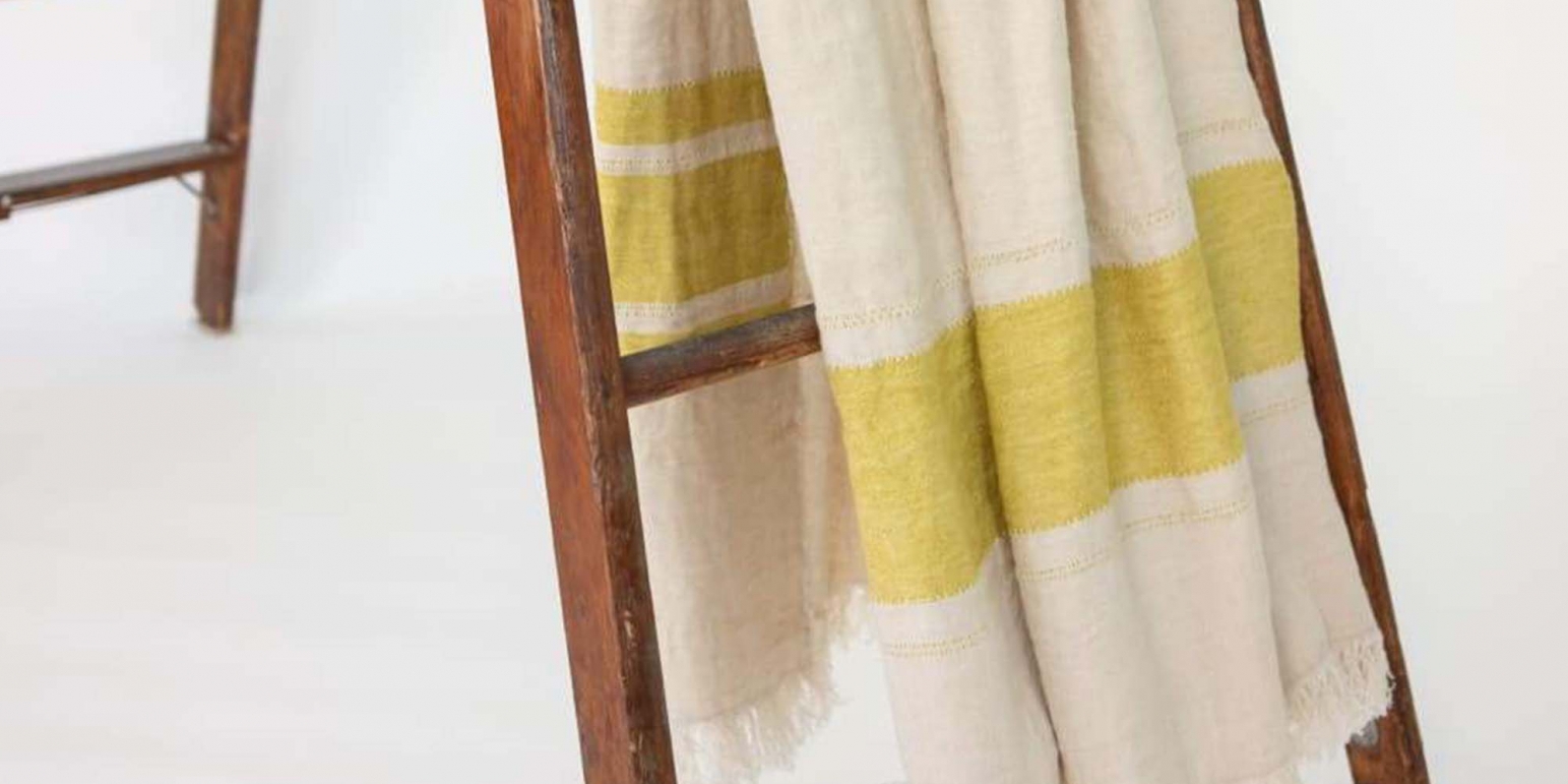 LIBECO The Belgian Towel - Toalha amarela L #3
