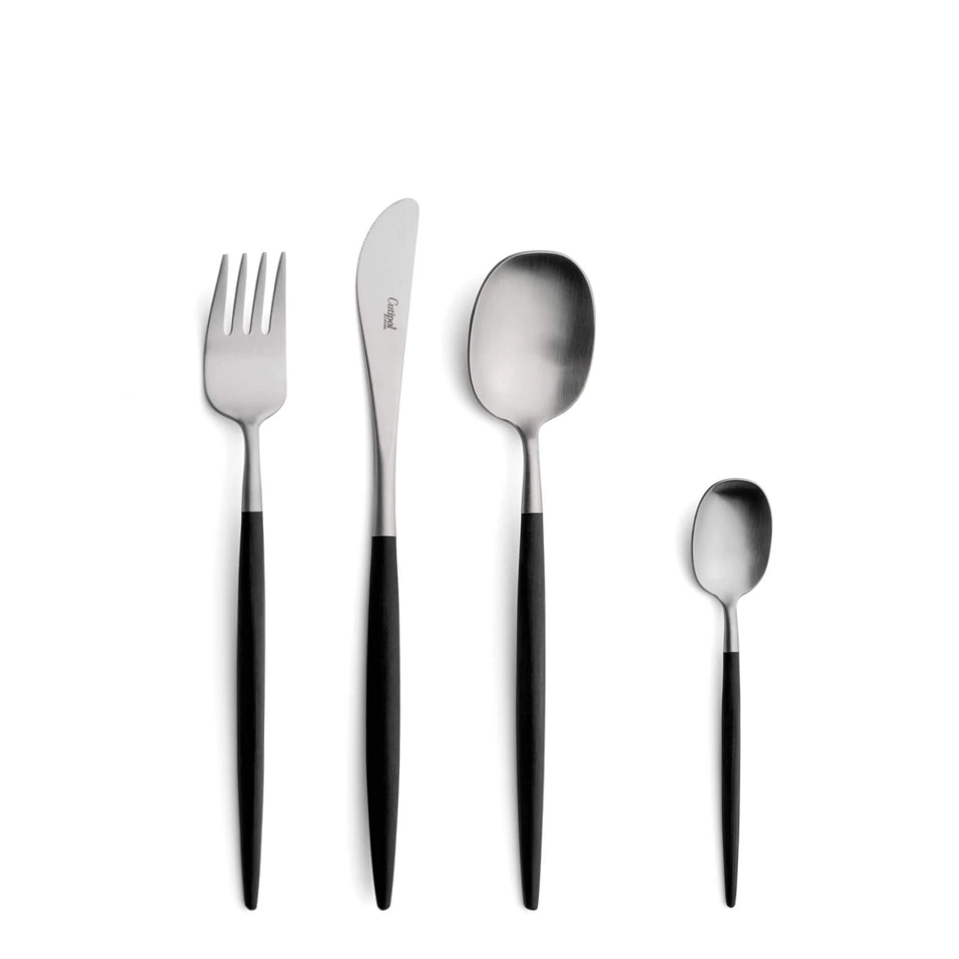 Cutipol Cutlery Nau with dessert fork, dessert knife, dessert spoon and tea-coffee spoon