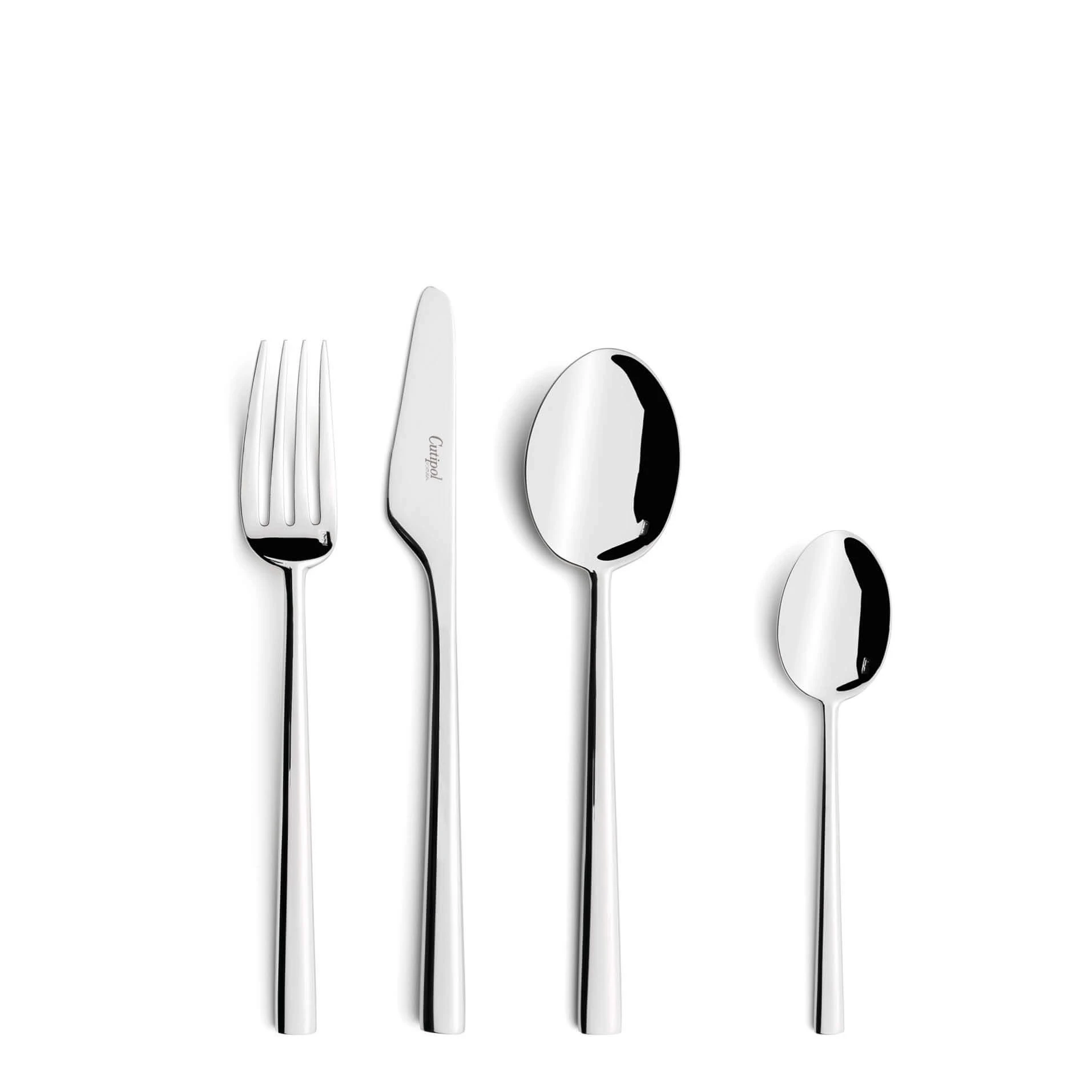 Cutipol Cutlery Rondo with dessert fork, dessert knife, dessert spoon and tea-coffee spoon
