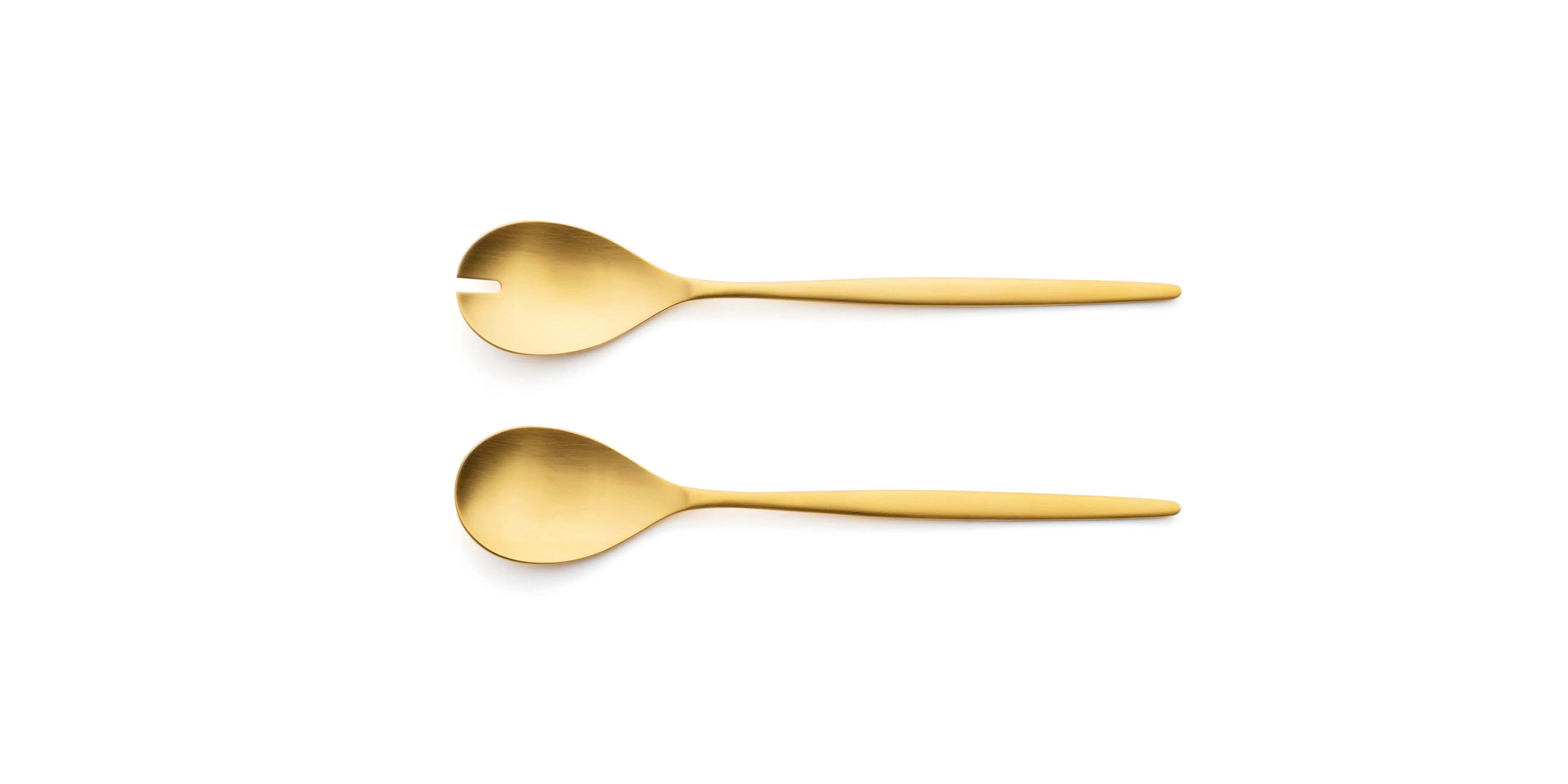 Cutipol Solo Matte Gold Salad Set