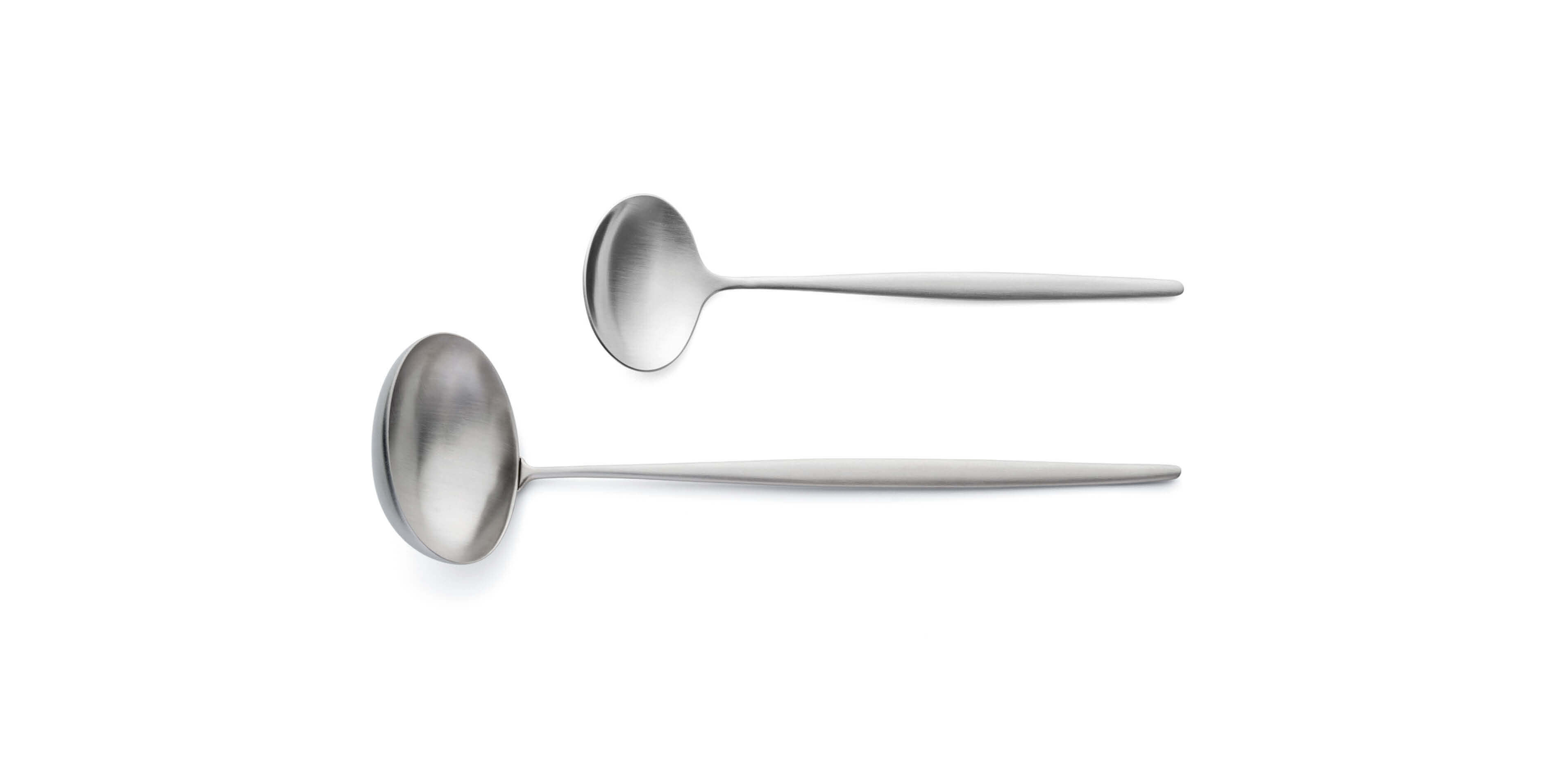 Cutipol Solo Matte with soup ladle and sauce ladle