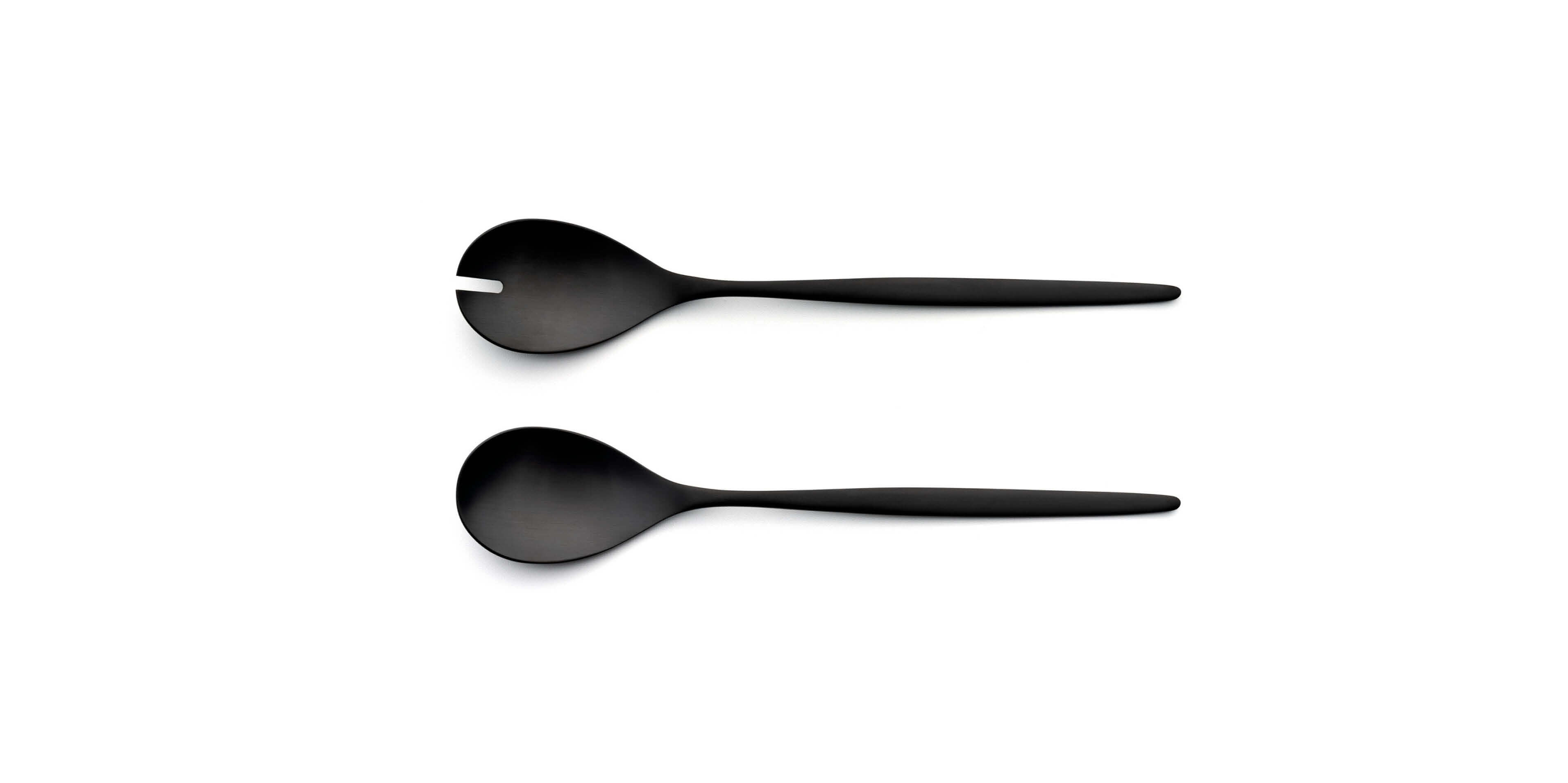 Cutipol Solo Matte Black Salad Set