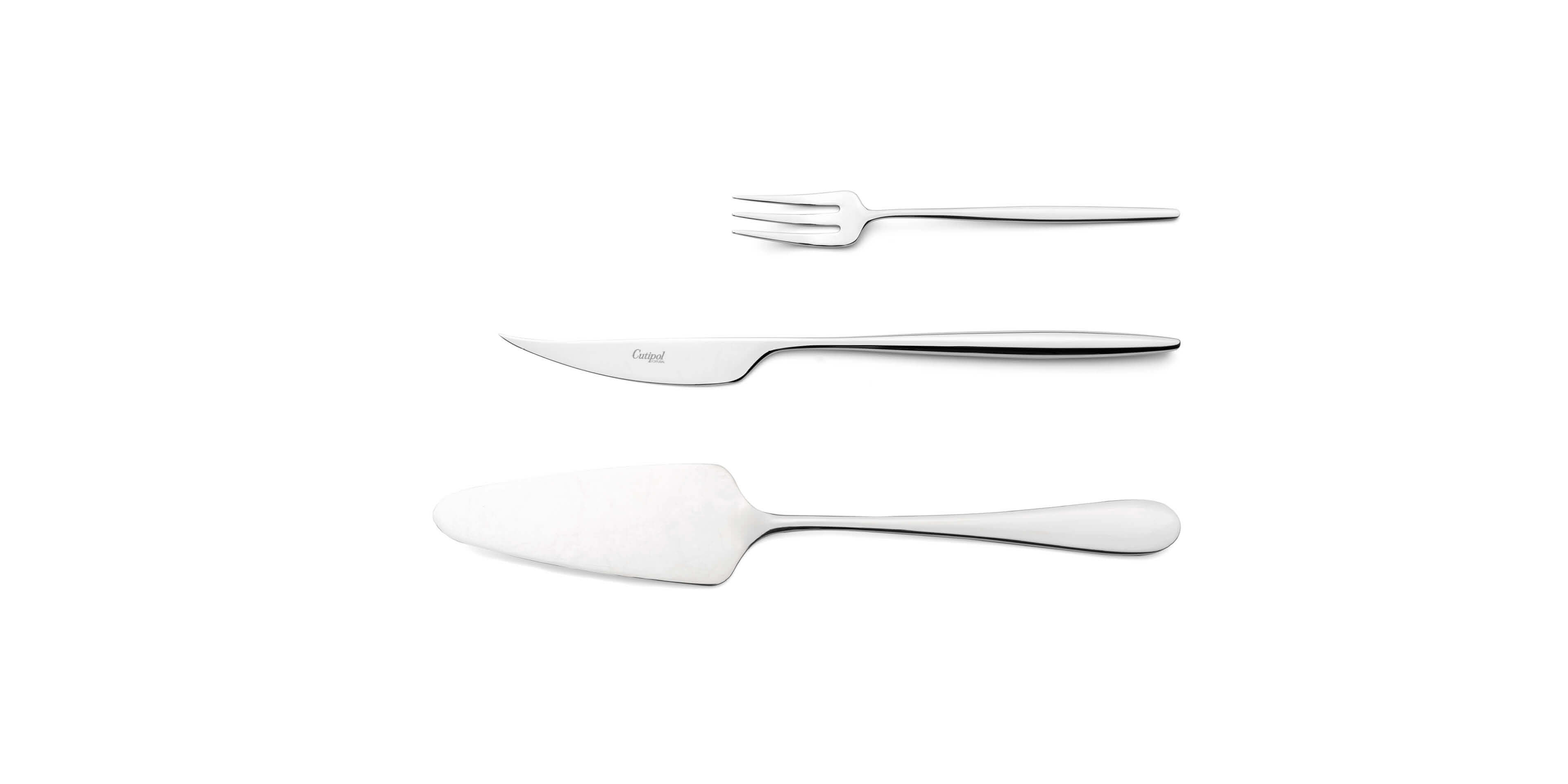 Pie Server, Cheese knife and pastry fork Cutipol Solo