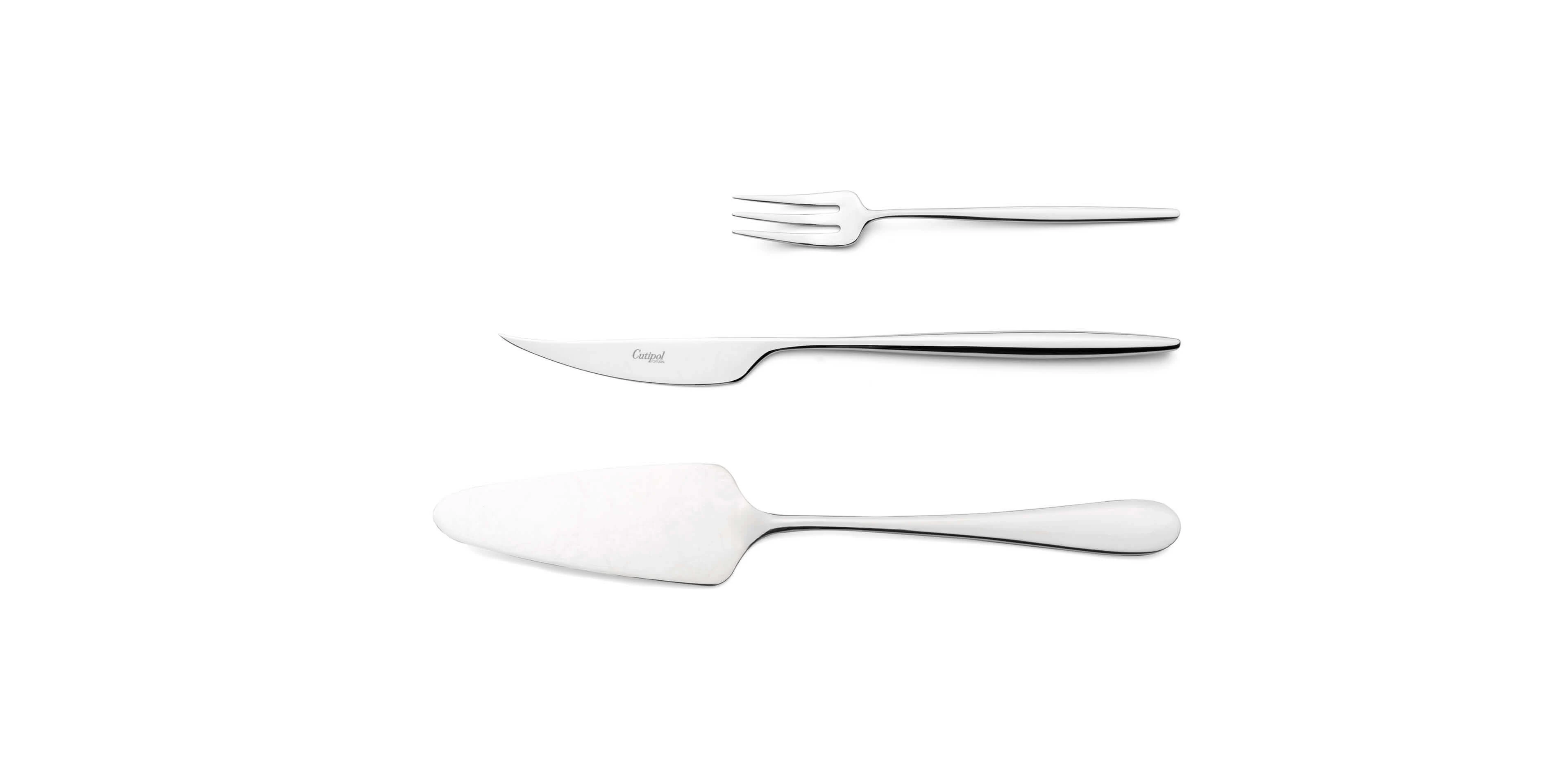 Pie Server, Cheese knife and pastry fork Cutipol Solo