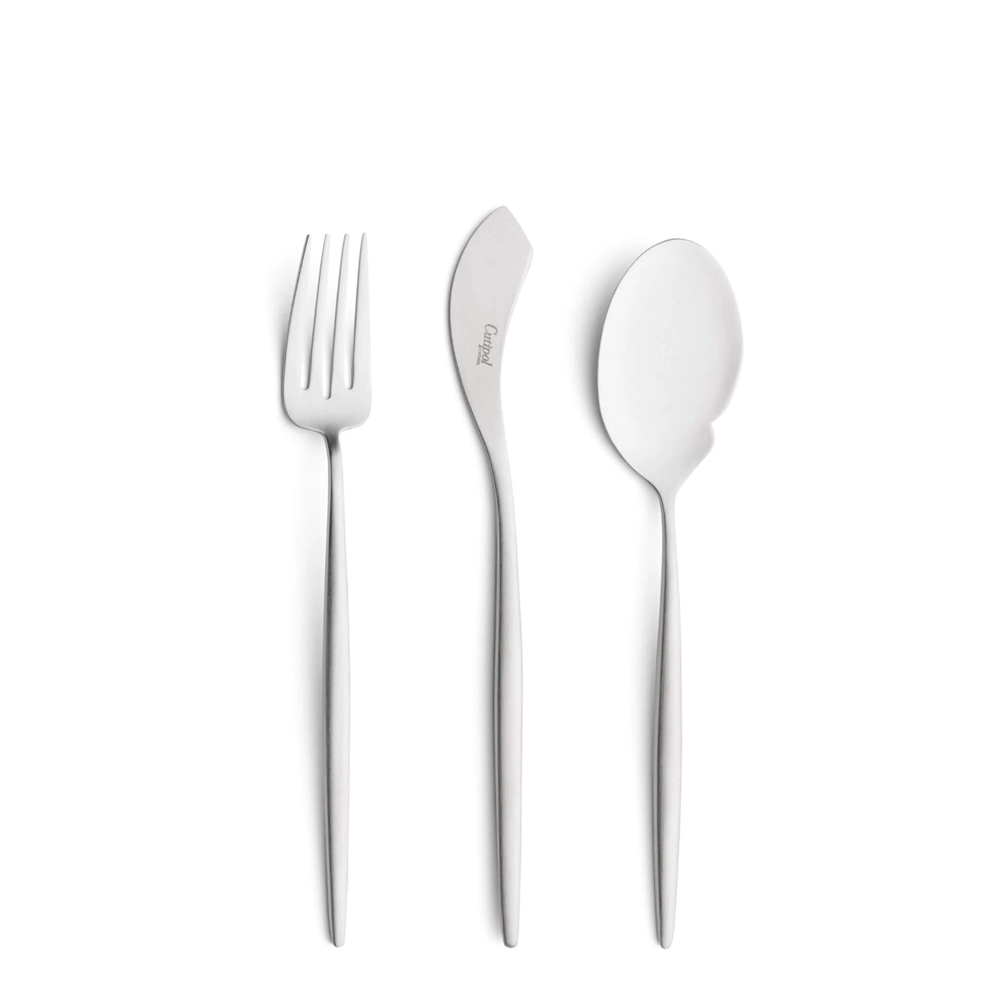 Cutipol Cutlery Moon Matte with fish fork, fish knife and gourmet spoon