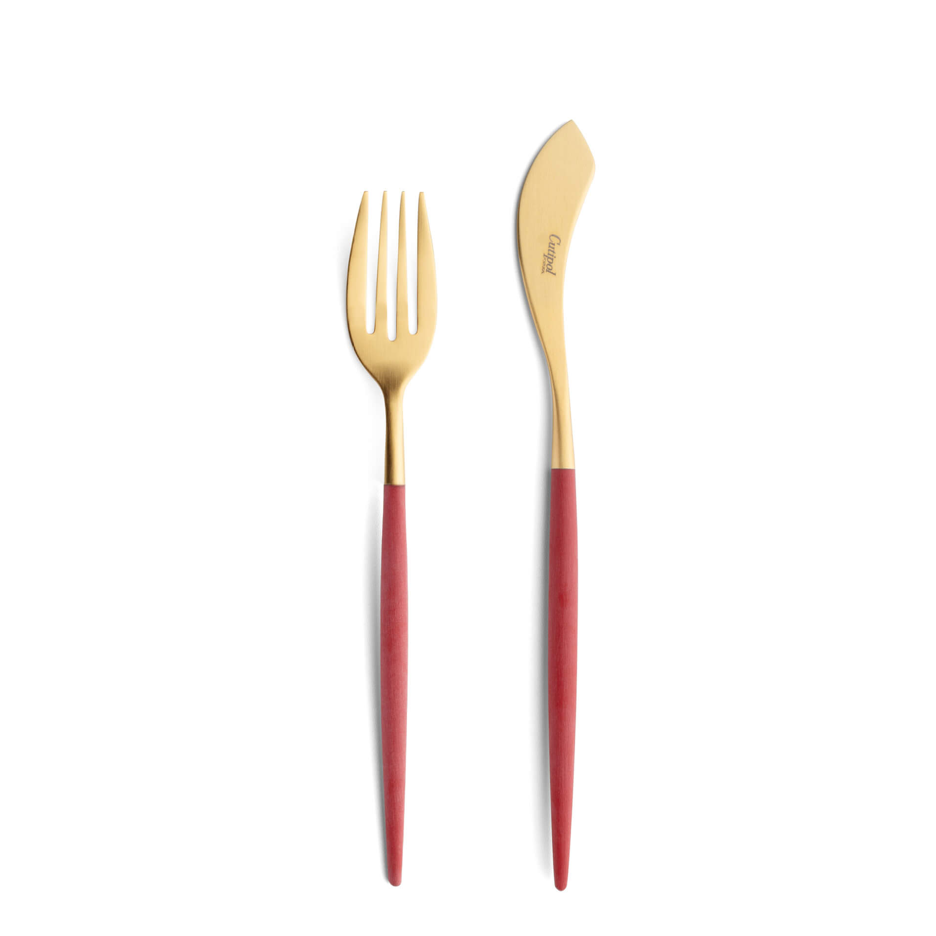 Cutipol Cutlery Mio Red Gold with fish fork and fish knife