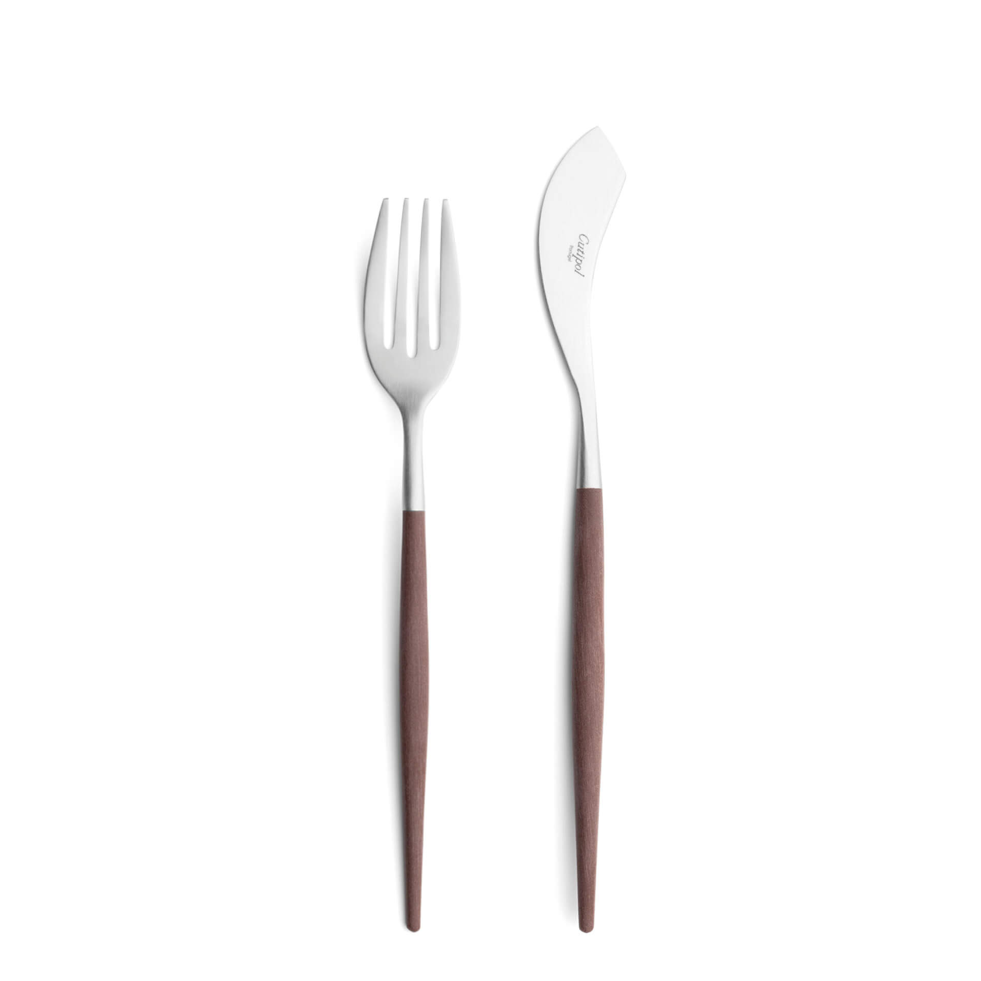 Cutipol Cutlery Mio Brown with fish fork and fish knife