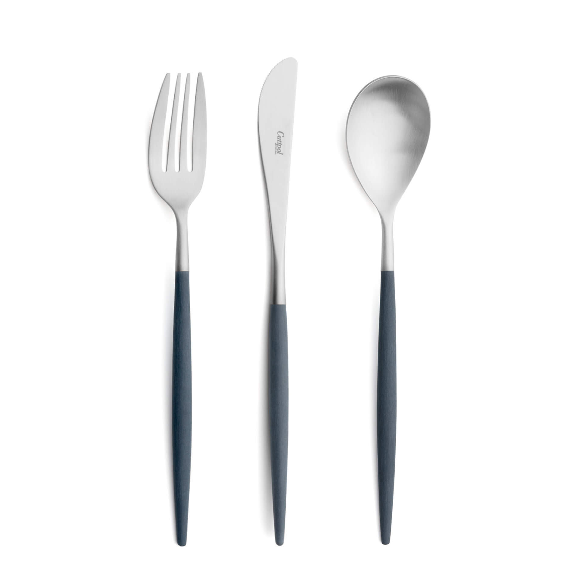 Cutipol Cutlery Mio Blue with dinner fork, dinner knife, table spoon