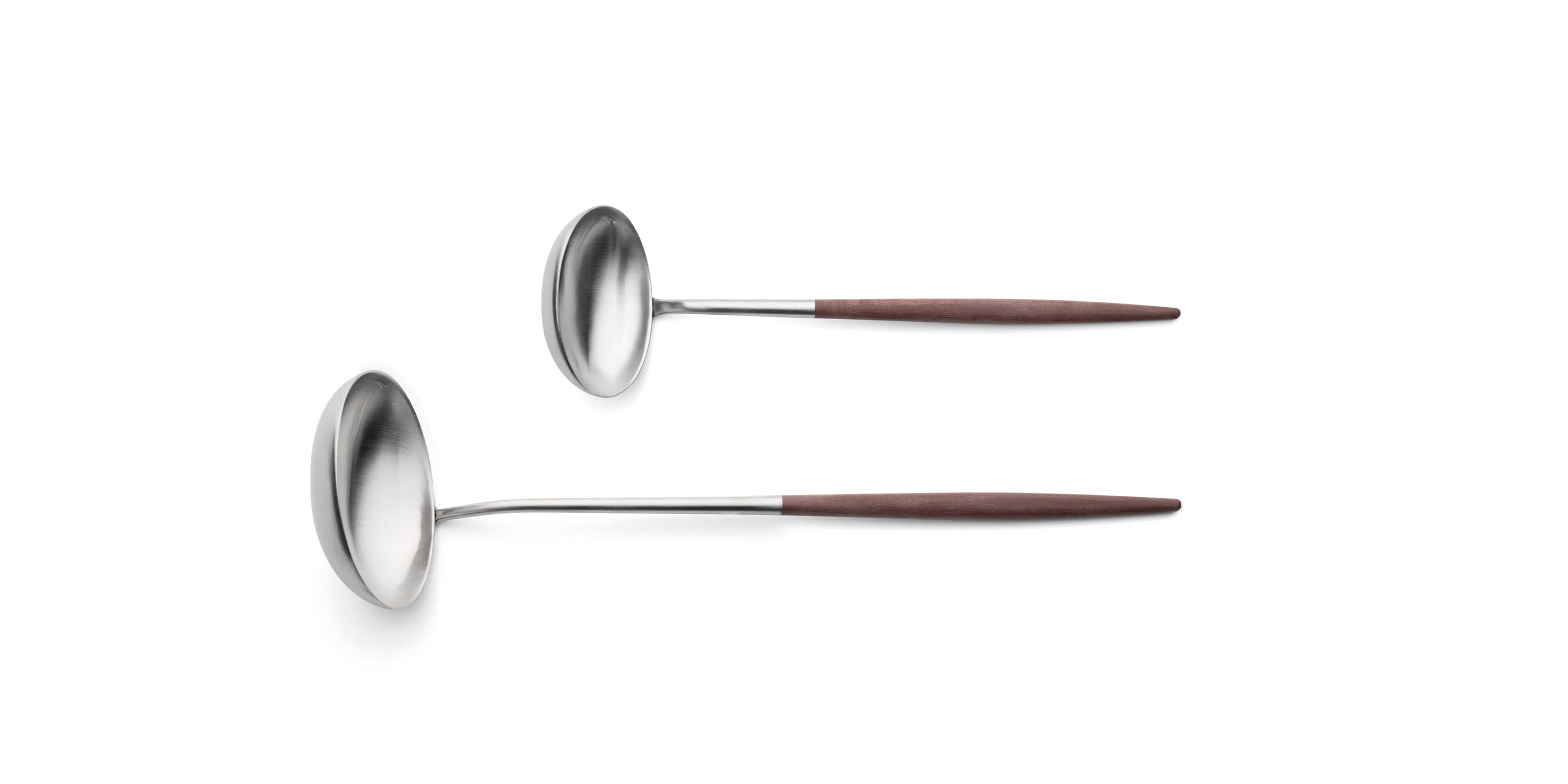 Cutipol Mio Brown with soup ladle and sauce ladle