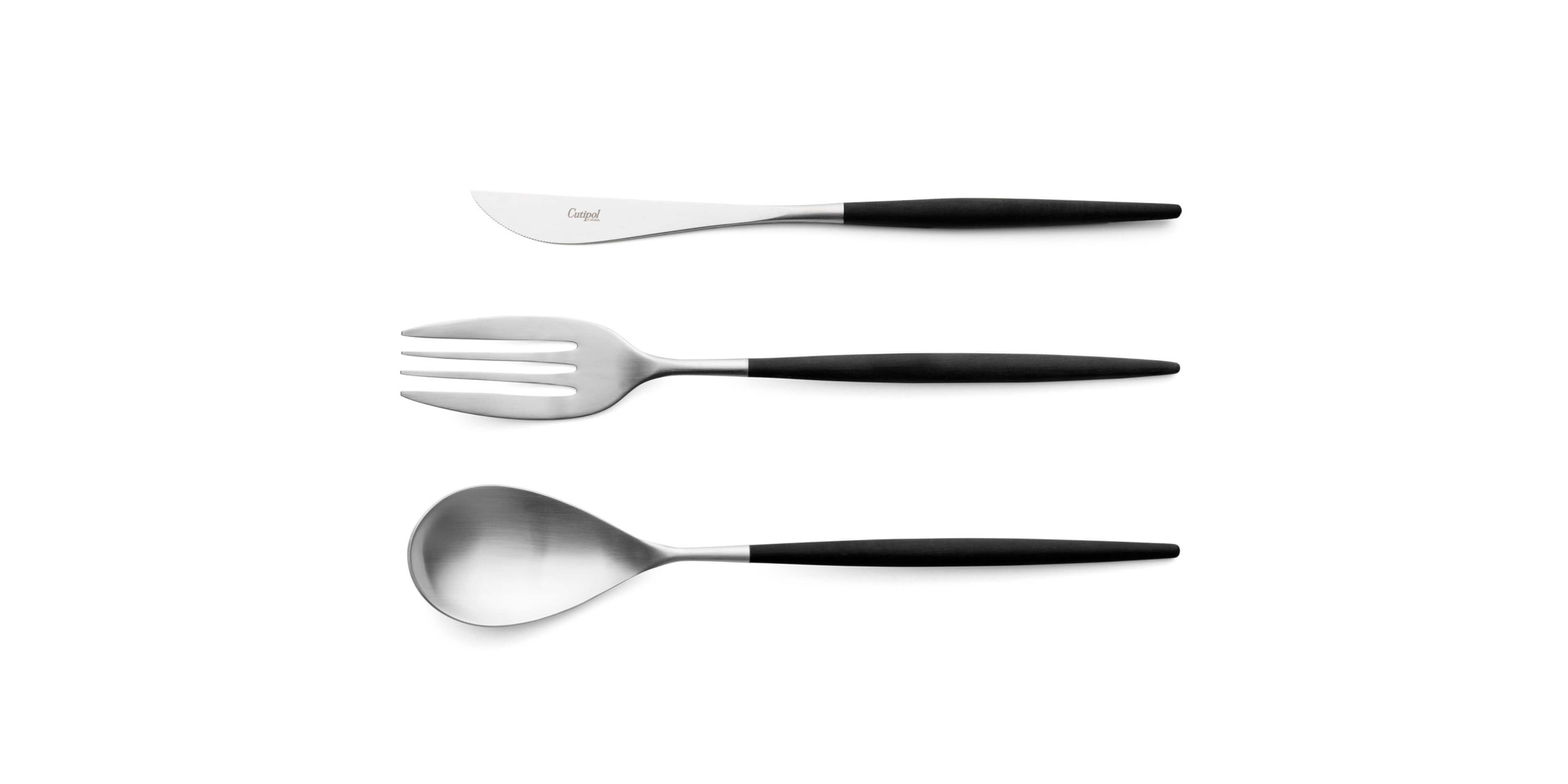 Serving spoon, serving fork and serving knife Cutipol Mio