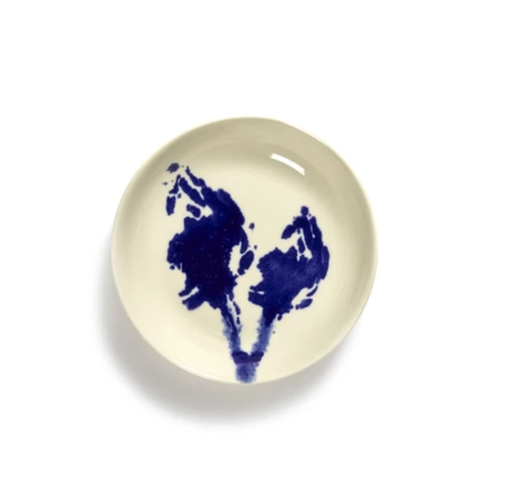 SERAX Feast - White deep plate with blue artichoke S #1