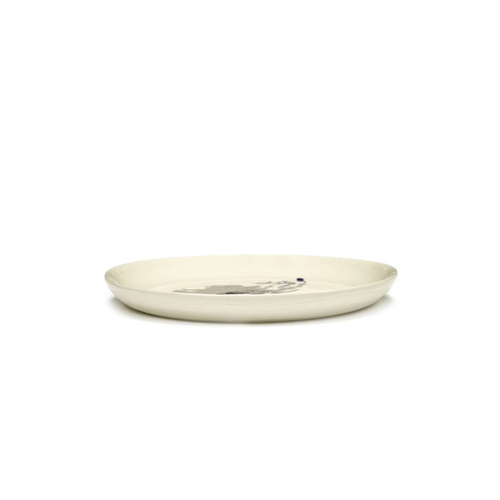 SERAX Feast - White plate with blue artichoke S #2