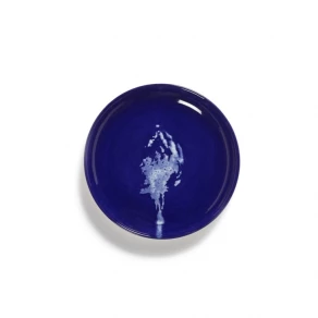 SERAX Feast - Lapis lazuli plate with white artichoke XS