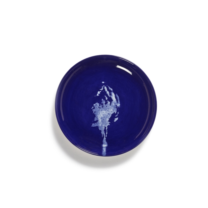 SERAX Feast - Lapis lazuli plate with white artichoke XS #1