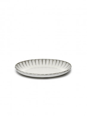 SERAX Inku - White serving bowl oval