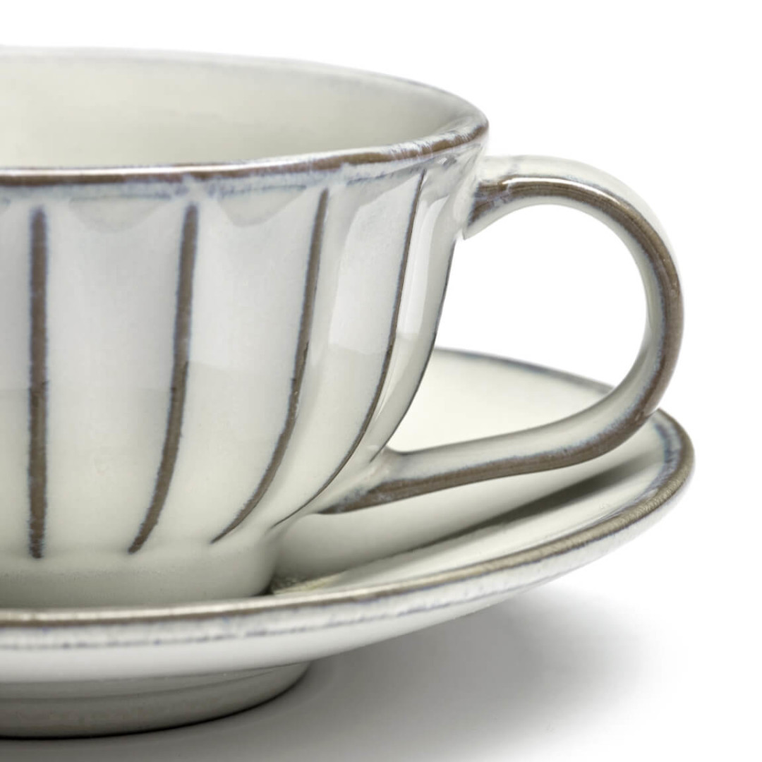 SERAX Inku - White cappuccino cup #2