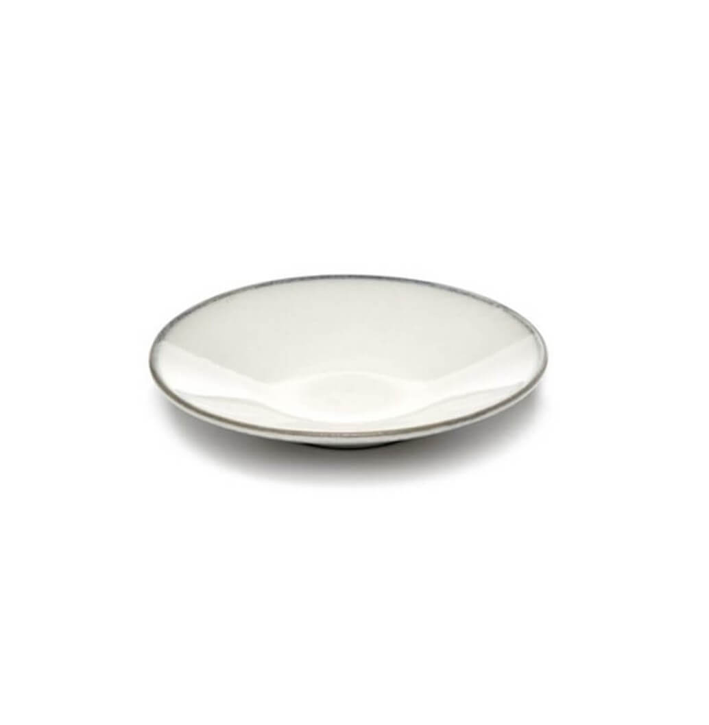 SERAX Inku - White cappuccino saucer #1