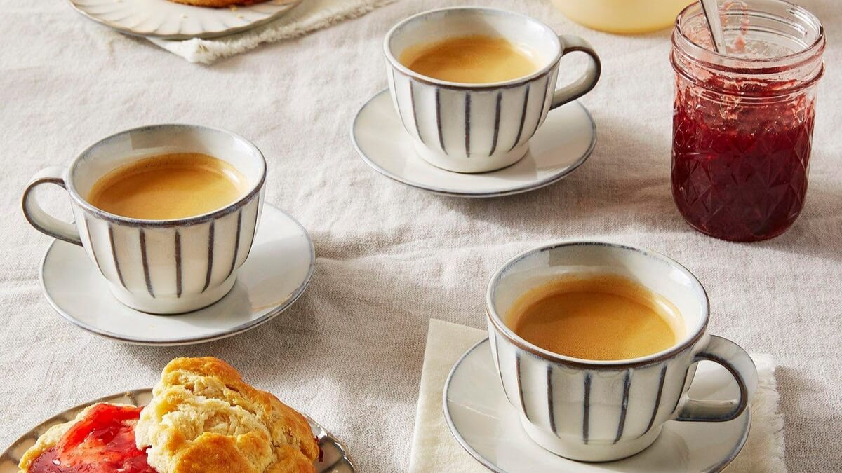 SERAX Inku - White cappuccino saucer #3