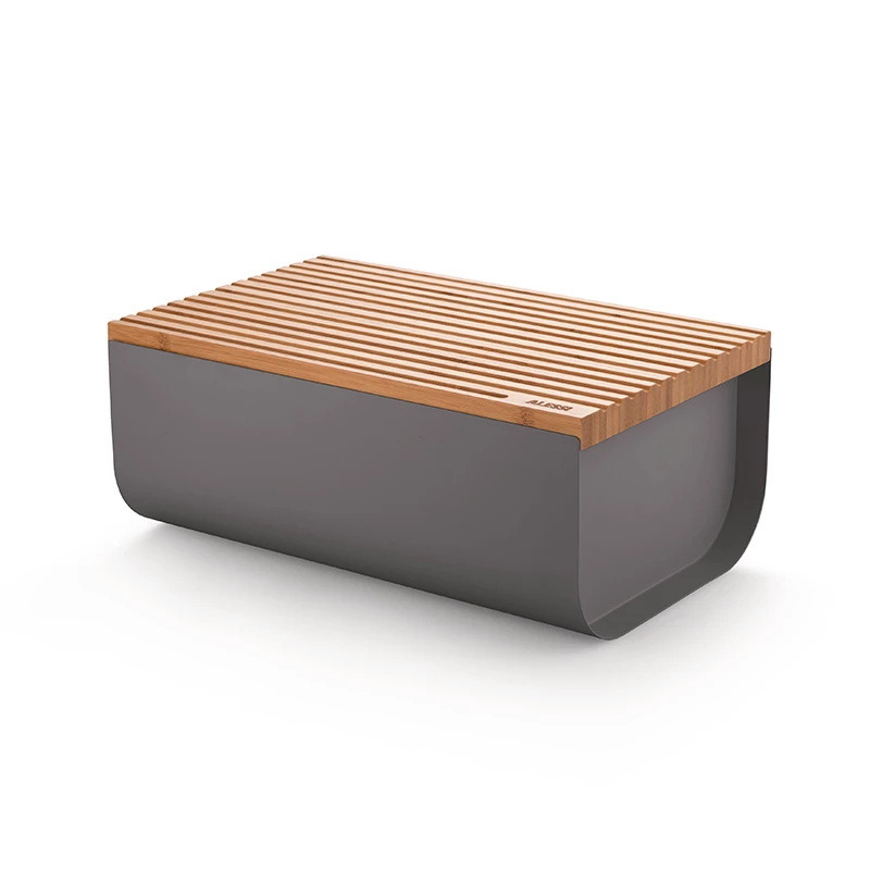 ALESSI Mattina - Bread box dark grey #2