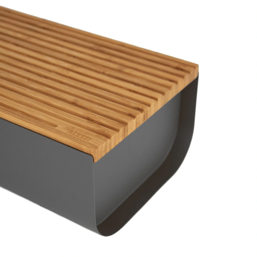 ALESSI Mattina - Bread box dark grey #3