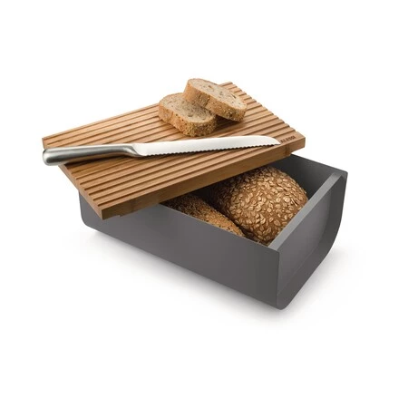 ALESSI Mattina - Bread box dark grey #4