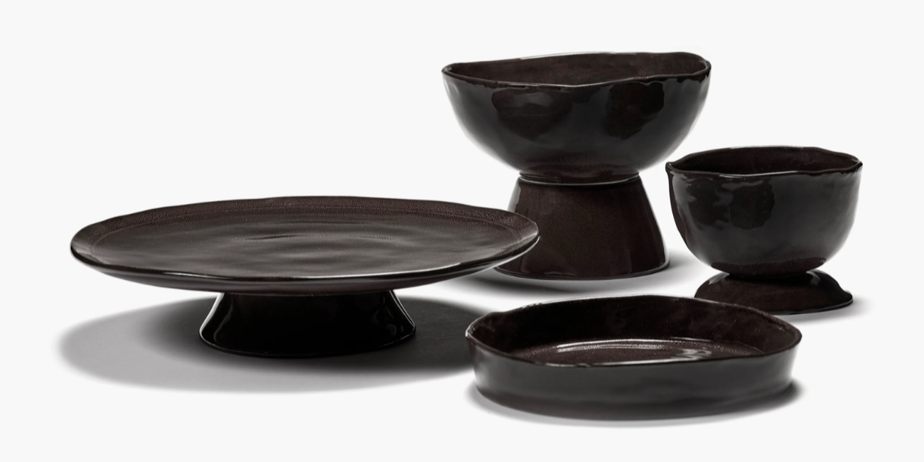 SERAX La Mère - Deep plate S ebony #3