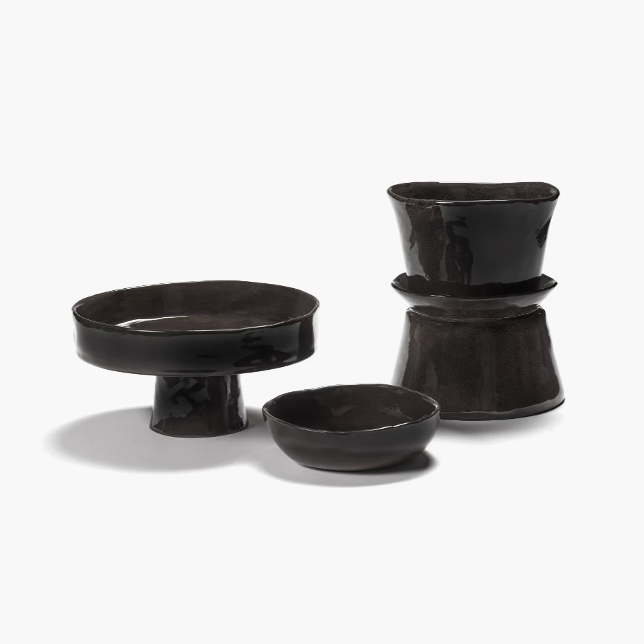 SERAX La Mère - Round vase ebony #2