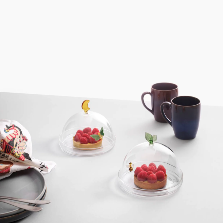 ICHENDORF MILANO Garden Picnic - Cake stand bee and leaf #2