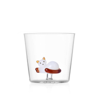 ICHENDORF MILANO Tabby Cat - Tumbler lying white cat