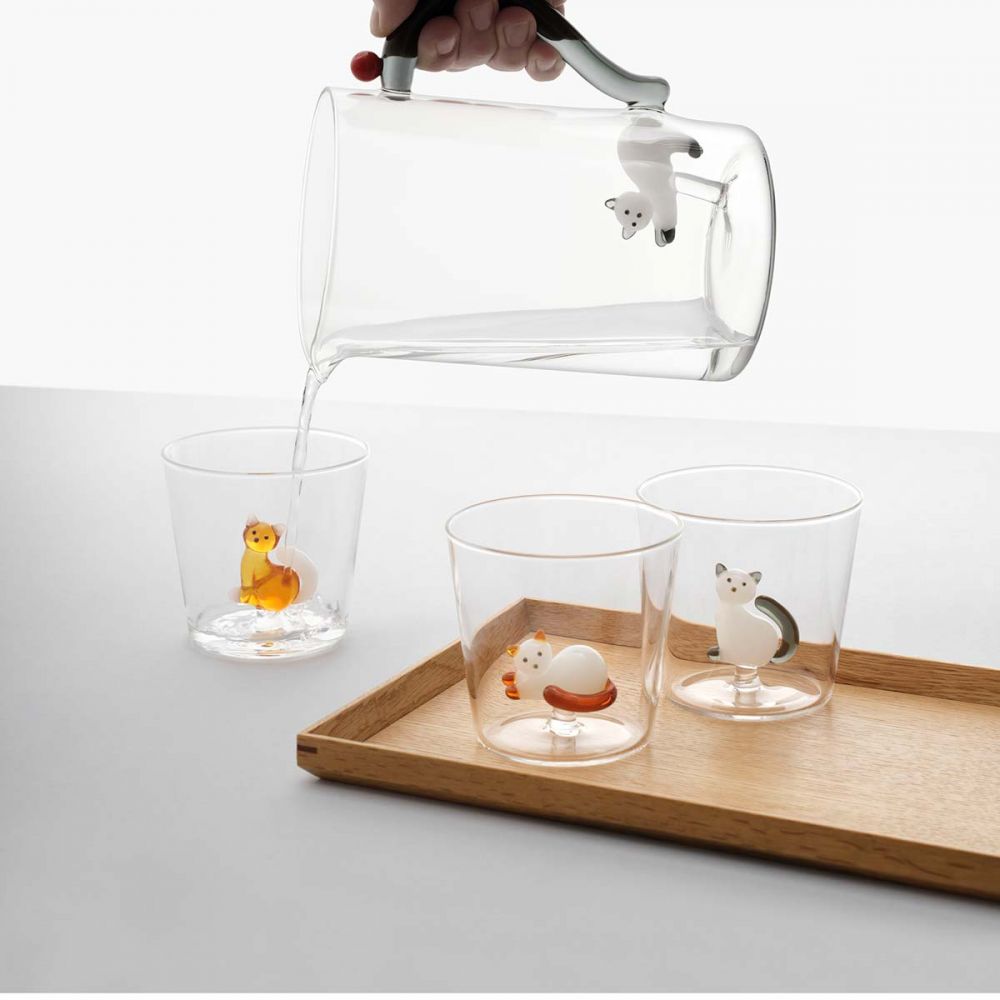 ICHENDORF MILANO Tabby Cat - Tumbler amber cat #2