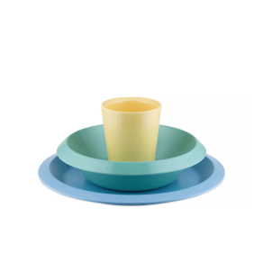 ALESSI Giro Kids - Conjunto de mesa para crianças azul