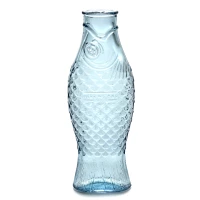 SERAX Fish & Fish - Glass blue bottle