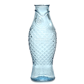 SERAX Fish & Fish - Glass blue bottle