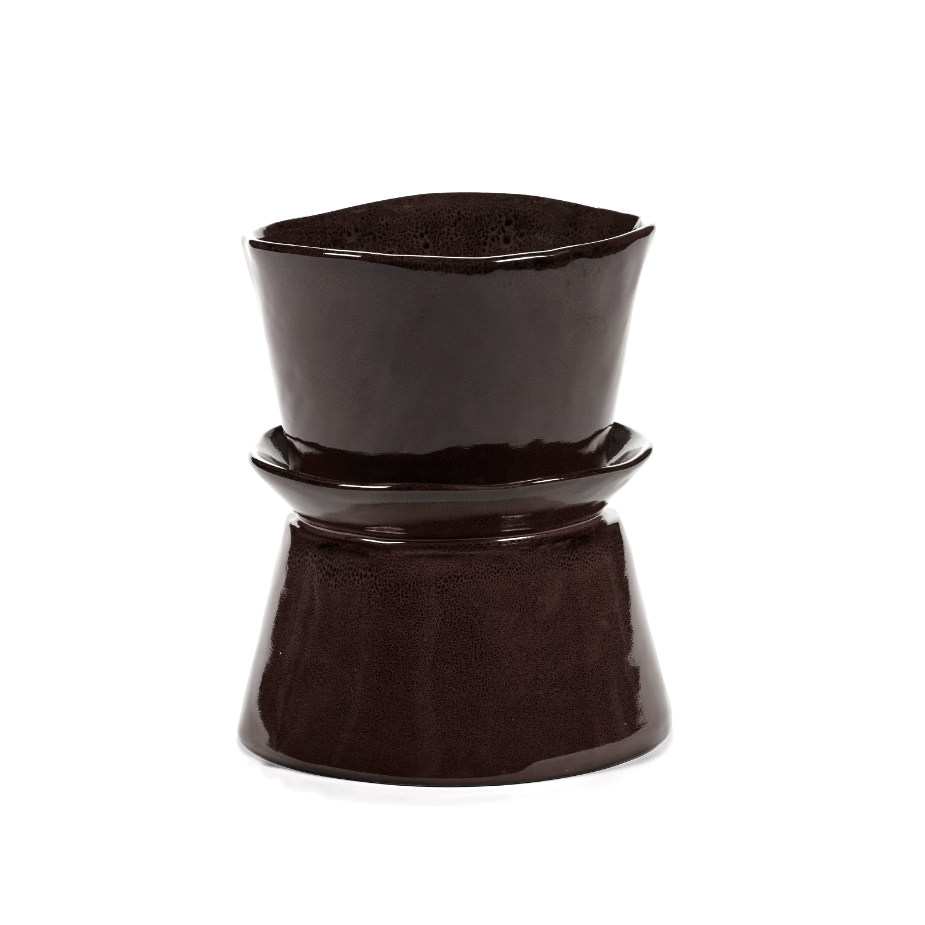 SERAX La Mère - Vaso redondo ebony #1