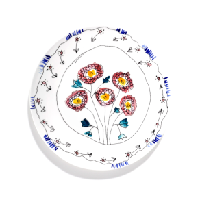 SERAX MARNI Midnight Flowers - Serving plate Anemone