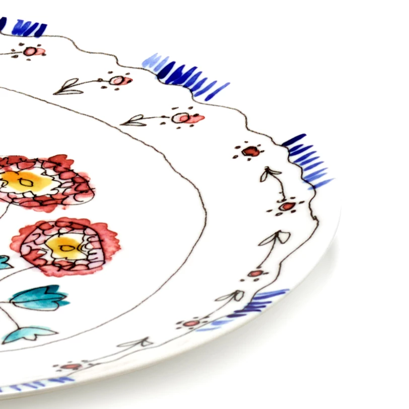 SERAX MARNI Midnight Flowers - Serving plate Anemone #4