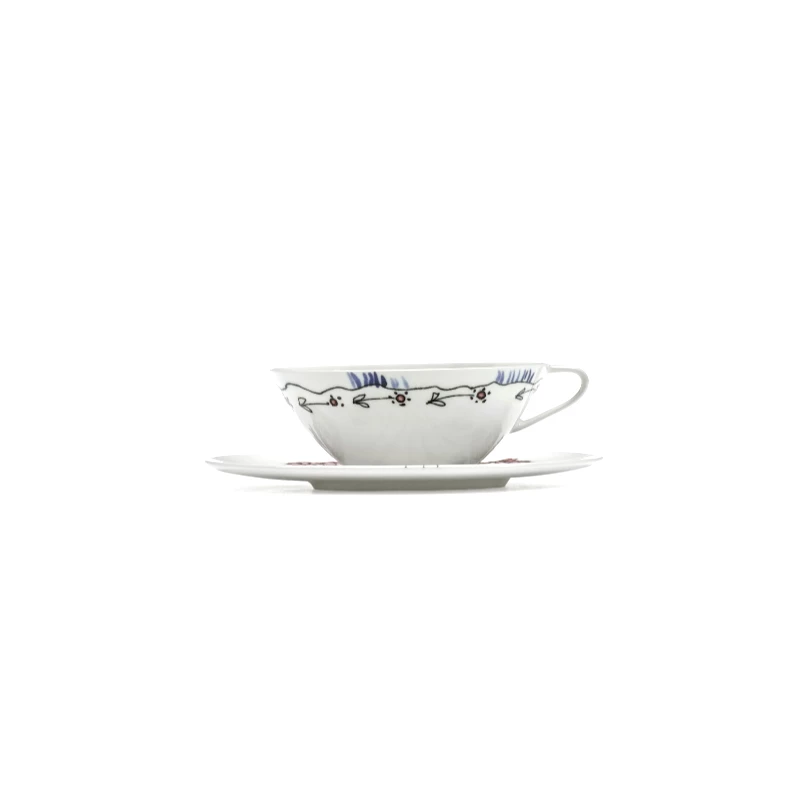 SERAX MARNI Midnight Flowers - Espresso cup with saucer Anemone #3