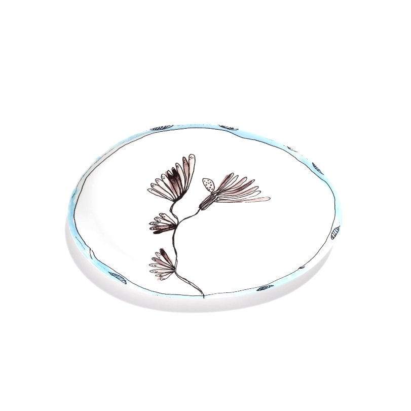 SERAX MARNI Midnight Flowers - Oval plate Camelia S #1