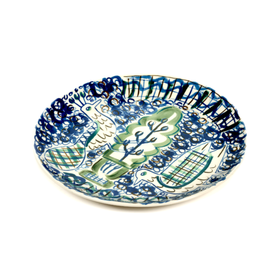 SERAX Japanese Kimonos - Plate blue #2