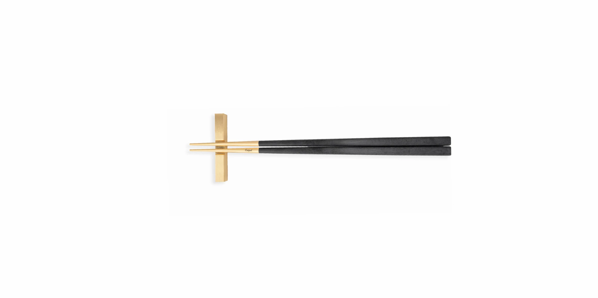 Talheres Cutipol Kube Gold com chopsticks pauzinhos