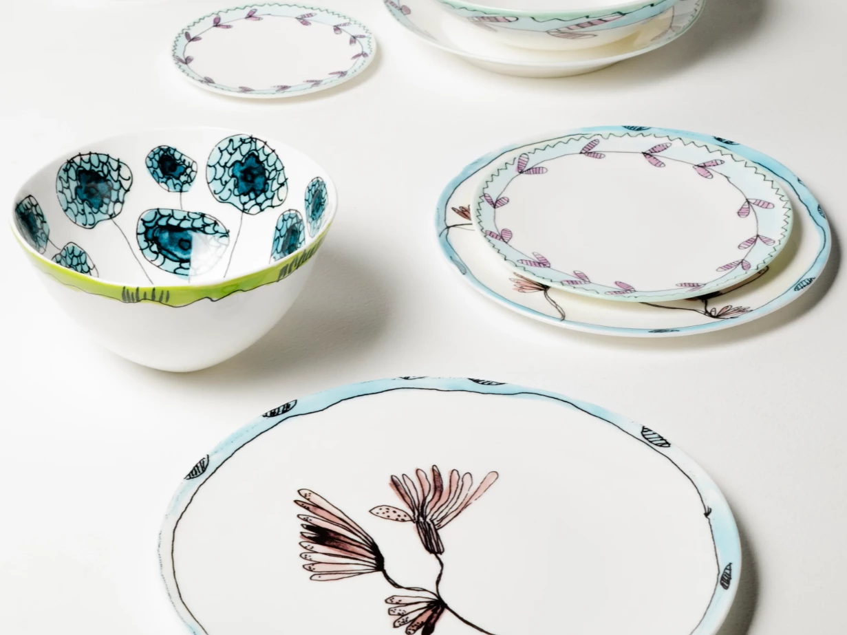 Marni and Serax Midnight Flowers collection