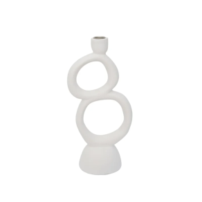 FURNITURE & DECO - White candle holder