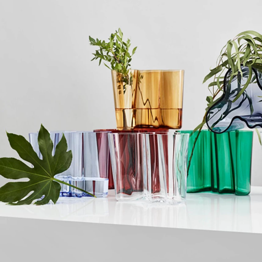 IITTALA Alvar Aalto - Vase red M #2