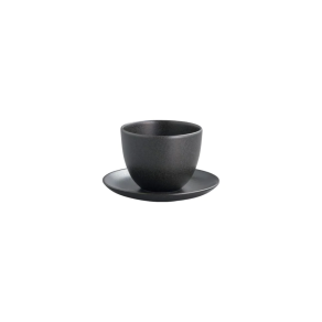 COOK & SHARE Pebble - Taça de chá e pires preto