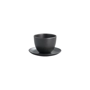COOK & SHARE Pebble - Tea cup and saucer black