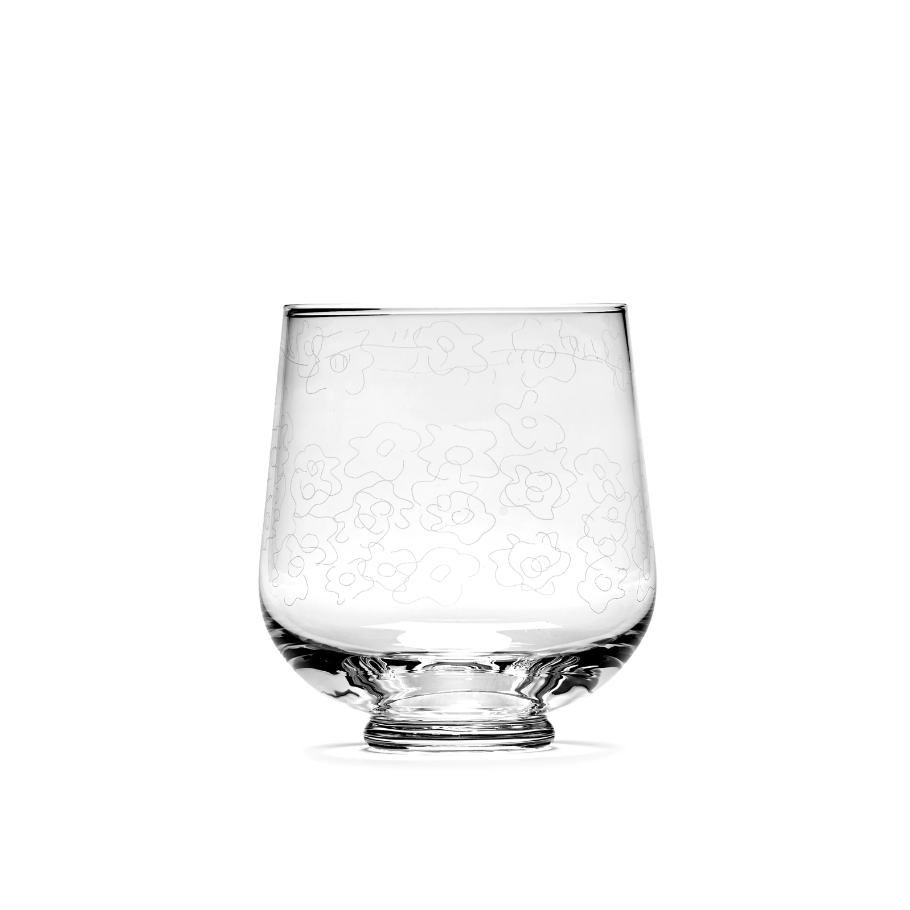 SERAX MARNI Midnight Flowers - Water glass Viola #2