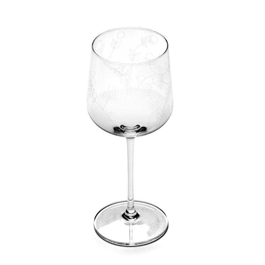 SERAX MARNI Midnight Flowers - White wine glass Mirtillo #2