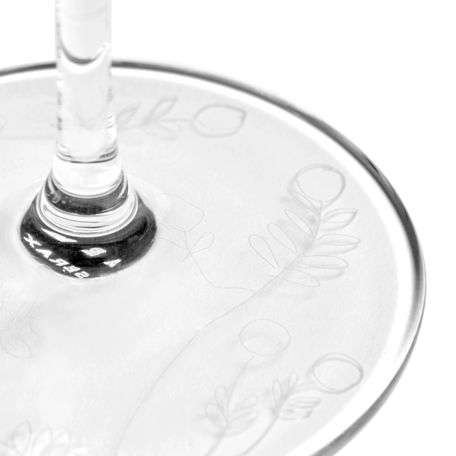 SERAX MARNI Midnight Flowers - White wine glass Mirtillo #3