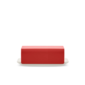 ALESSI Mattina - Butter Dish red